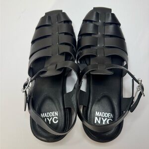 Black Strappy Platform Sandals